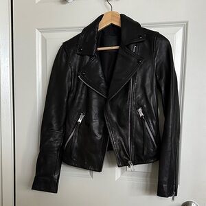All Saints Dalby Leather Biker Jacket